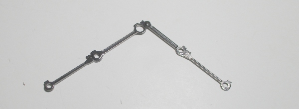 SIDE ROD / 5-AXLE / LH SIDE / BLACKENED W/BLACK ROD CENTERS / PREMIER SNCF 150X