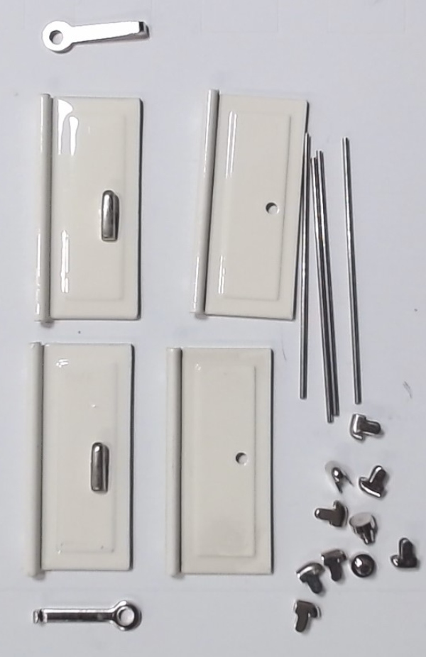 DOOR SET / WHITE / NICKEL / 214R / 514R / 814R 