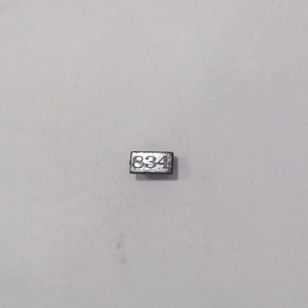 NUMBER BOARD / LH & RH / FOR HEADLIGHT HOUSING / #834 / PREMIER P-47 PACIFIC 4-6-2