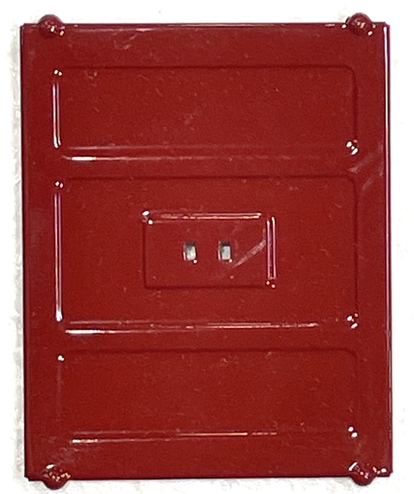 DOOR / LARGE / MAROON / TINPLATE STANDARD GAUGE 214 BOXCAR