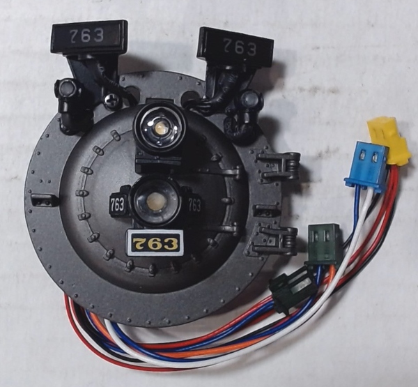 BOILER FRONT / COMPLETE / NKP #763 / W/MARKER LAMP,MARS,& HEADLIGHT LEDs / PS 3 / PREMIER BERKSHIRE 2-8-4