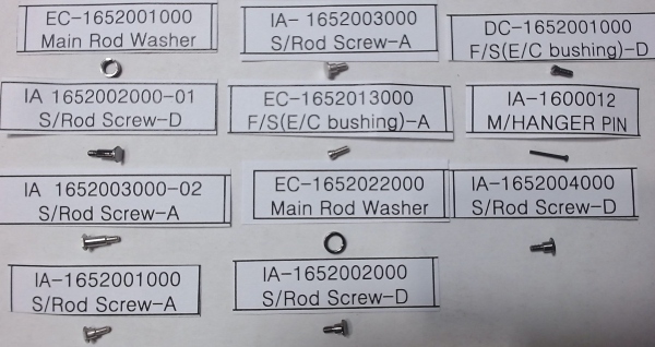 SCREW KIT / SIDE ROD, ECCENTRIC & MOTION HANGER / HO SCALE STEAM **