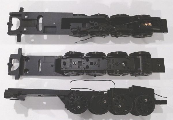 DRIVE BLOCK / 4-AXLE / REAR ENGINE / PS 3 / O SCALE 2-RAIL / BLACK RIMS / USE WORM GEAR EH-0000012 / PROTO 3/2 FEATURE PICK UP / PREMIER BIG BOY 4-8-8-4 / NOT FOR 2020 OR 2021 MODELS