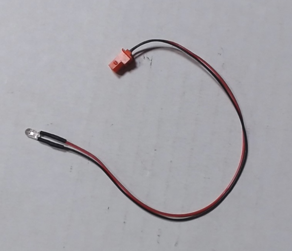 LED / SUNNY WHITE / 3mm O.D. / SINGLE / 166mm L LEADS / MARS LIGHT / DITCH LIGHT / PS 3 UPGRADE KIT 