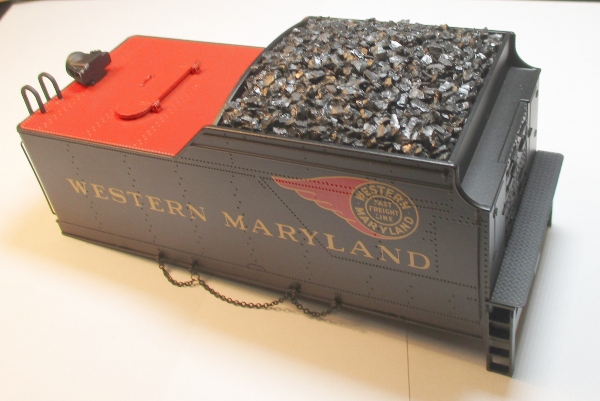 SHELL / TENDER / COMPLETE / W/POTS & BACK UP LIGHT / PS-3 / WESTERN MARYLAND #1106 / PREMIER RUSSIAN DECAPOD 2-10-0 (20-3633-1)