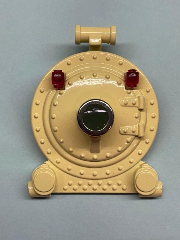 BOILER FRONT / DIE-CAST / CREAM W/NICKEL BEZEL / TINPLATE O GAUGE 263 / 11-6072-1