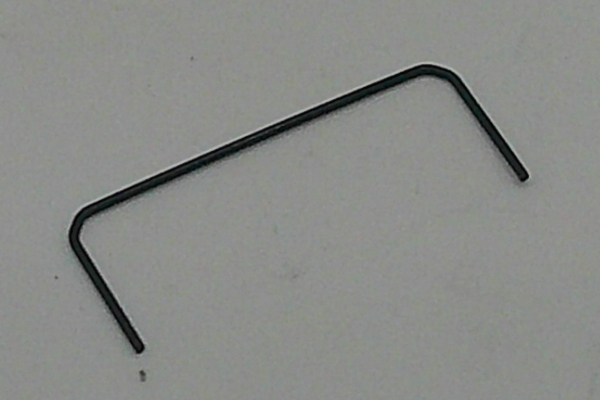 HANDRAIL / 16mm LONG / TENDER REAR / BLACK / HO SCALE GS-4 4-8-4