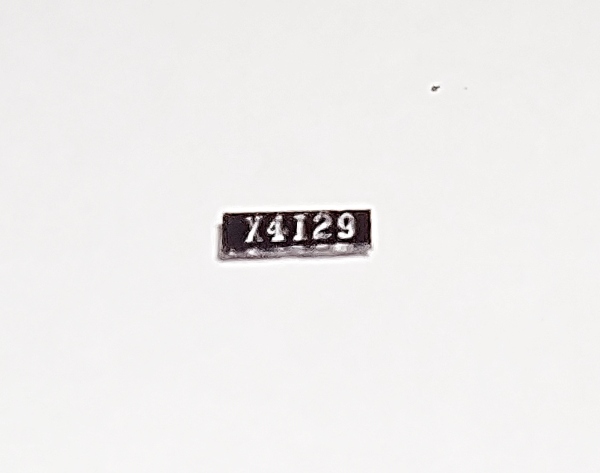 NUMBER BOARD / FRONT / DECAL / #4129 / HO SCALE CAB FORWARD 4-8-8-2