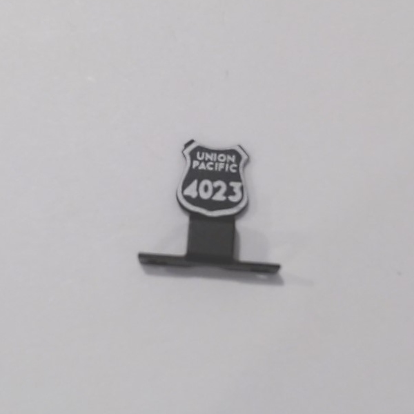 NAME PLATE / PILOT MOUNT / UP #4023 / PS 2 & 3 / PREMIER BIG BOY 4-8-8-4 
