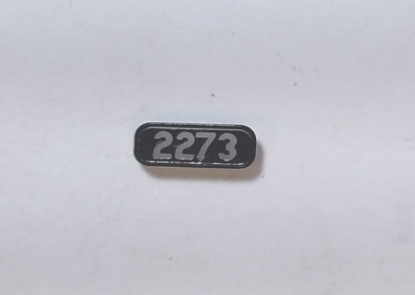 NUMBER BOARD / RF & LR / HO SCALE GP-35 / PRR #2273