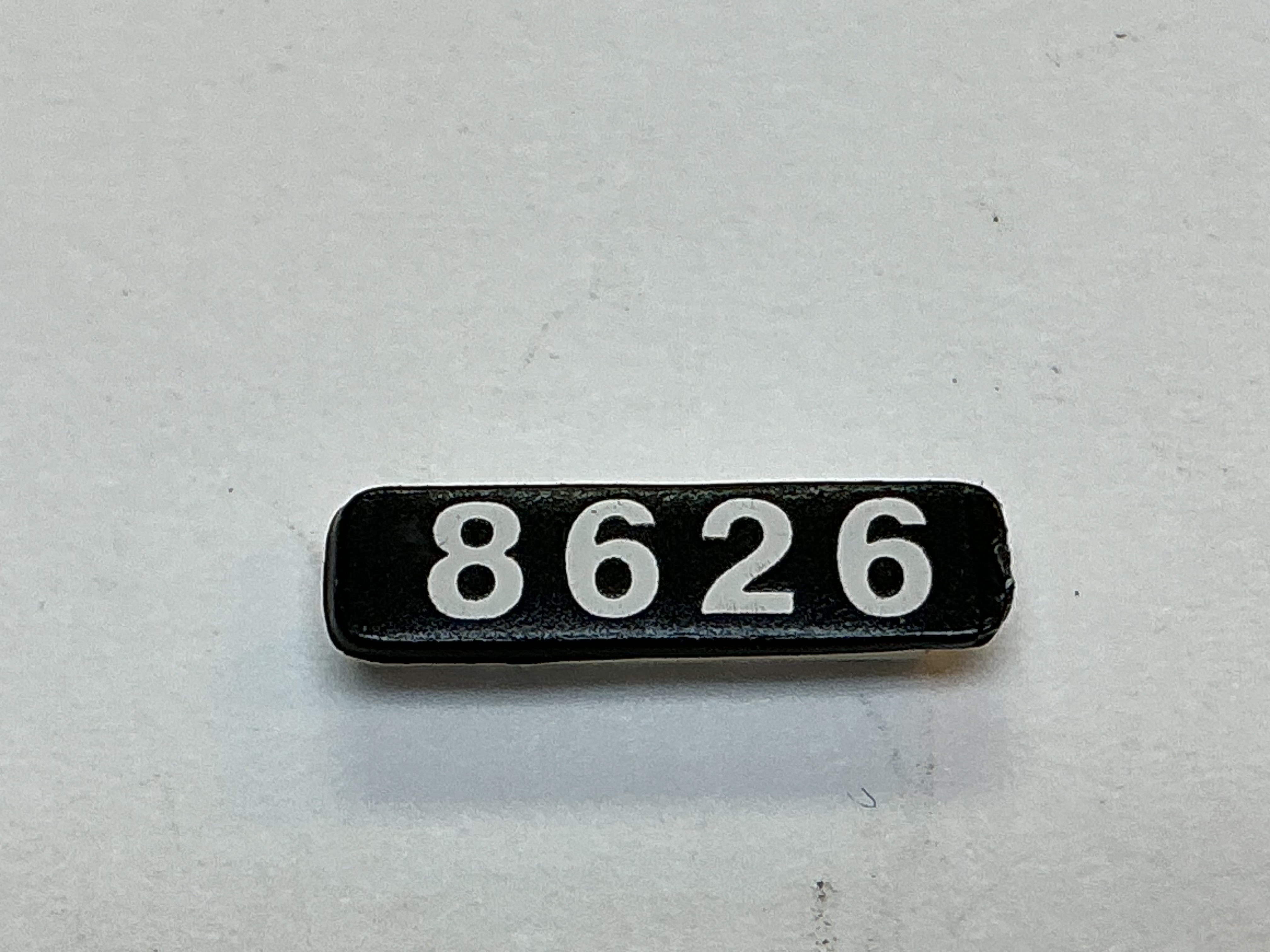 NUMBER BOARD / FRONT & REAR / LH OR RH / #8626 / PREMIER DASH-9
