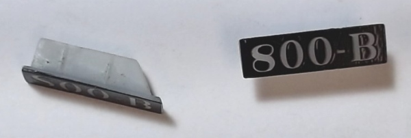 NUMBER BOARD / 1 PAIR  / RAILKING F-3A / GULF, MOBILE, & OHIO 800-B / 30-2629-1