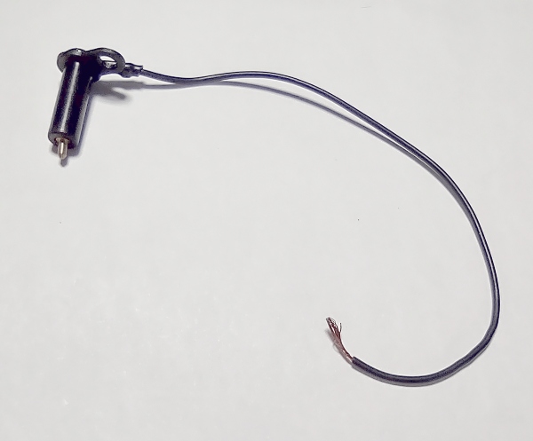 PICK UP WIRE W/CONTACT PIN / W/INSULATOR / 1-HOLE / 3/2 FEATURE STEAM FRAME / 5.1mm D x 15.75mm DEEP 