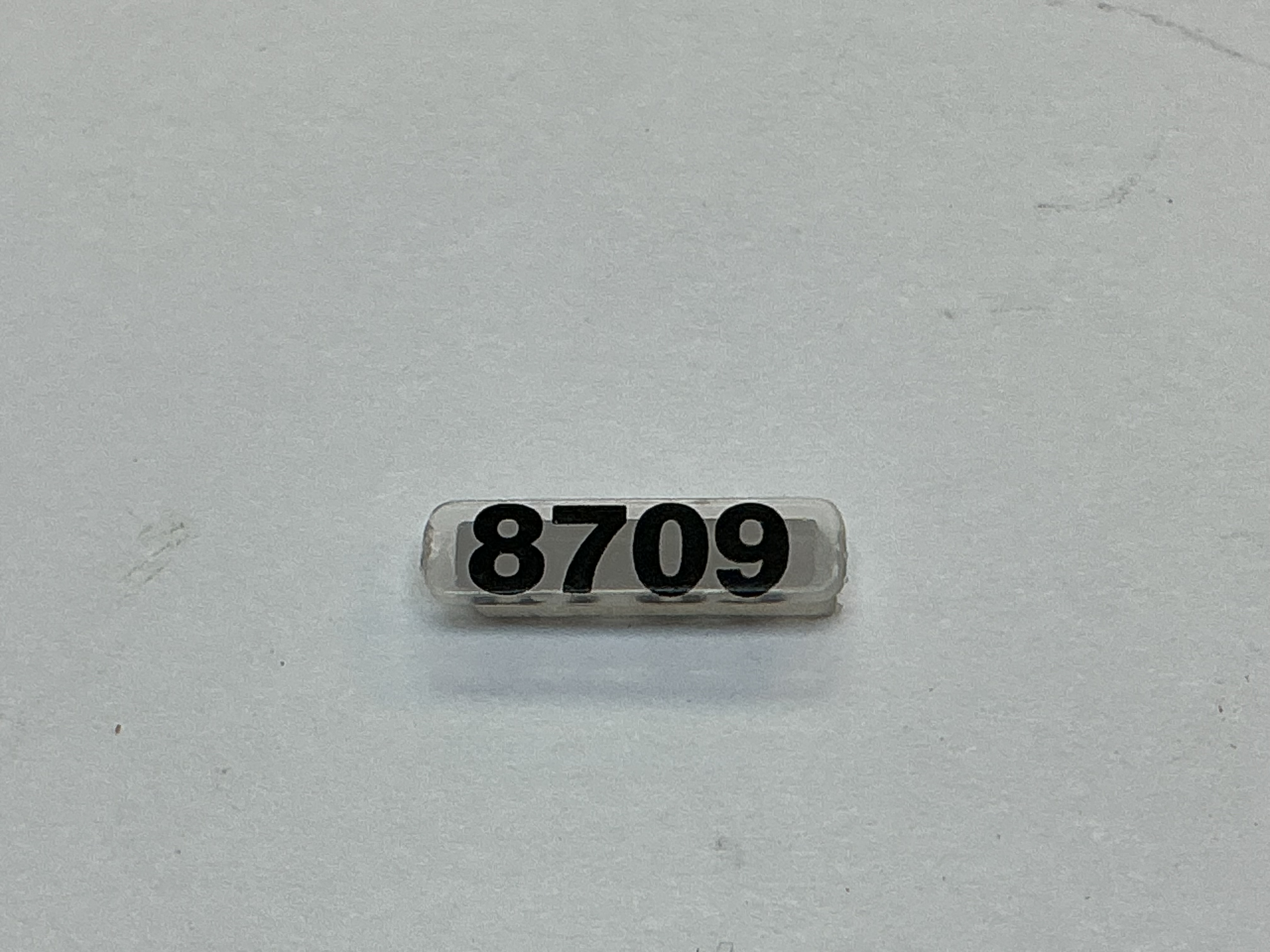 NUMBER BOARD / FRONT & REAR / LH OR RH / #8709 / PREMIER DASH-9