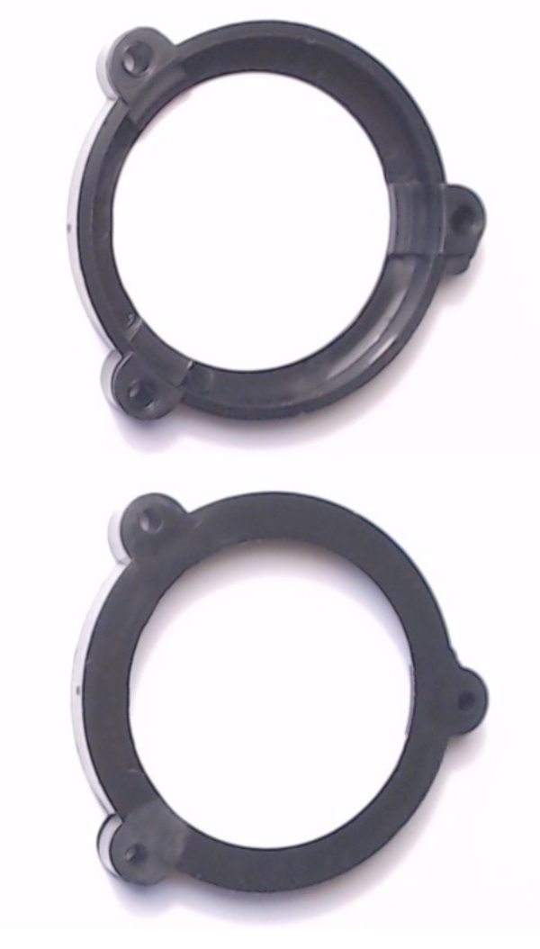BRACKET / SPEAKER MOUNTING / 54mm O.D. x 50mm I.D. x 7.4mm H / 3 MOUNTING TABS / PLASTIC