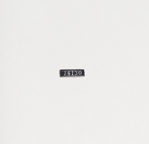 NUMBER BOARD / FRONT / DECAL / #4130 / HO SCALE CAB FORWARD 4-8-8-2