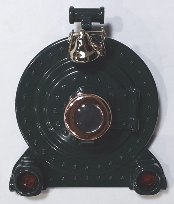 BOILER FRONT / COMPLETE / GREEN W/BRASS TRIM / TINPLATE STANDARD GAUGE 400E   