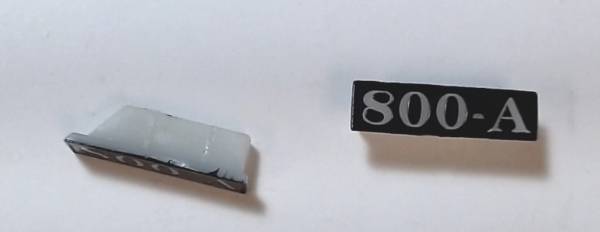 NUMBER BOARD / 1 PAIR  / RAILKING F-3A / GULF, MOBILE, & OHIO 800-A / 30-2629-1