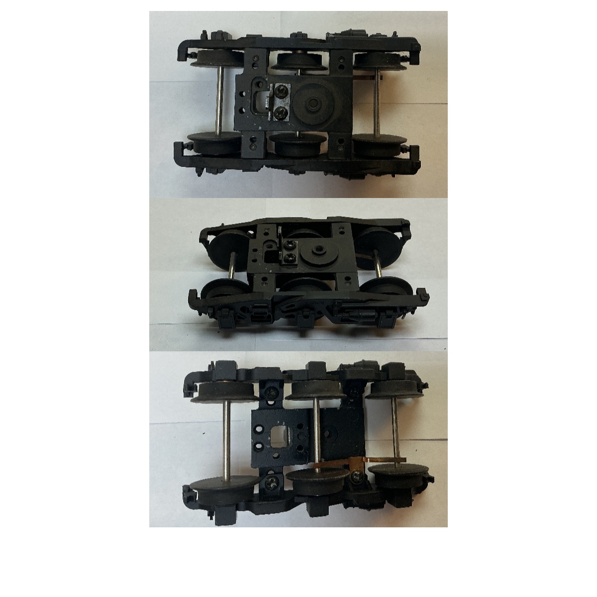 TENDER TRUCK / 6-WHEEL / BLACK / W/O CHAINS / PS 2 / PREMIER ATSF NORTHERN 4-8-4