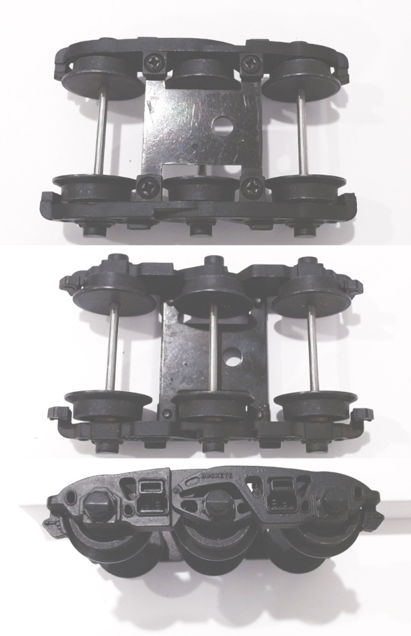 TENDER TRUCK / 6-WHEEL / FRONT / BLACK / BUCKEYE / PS 1 / PREMIER Y-6b 2-8-8-2
