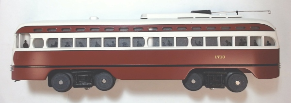  RAILKING PCC ELECTRIC STREET CAR / VERY GOOD CONDITION AND RUNNING ORDER / HAS DCRU REVERSING UNIT / NO SOUND