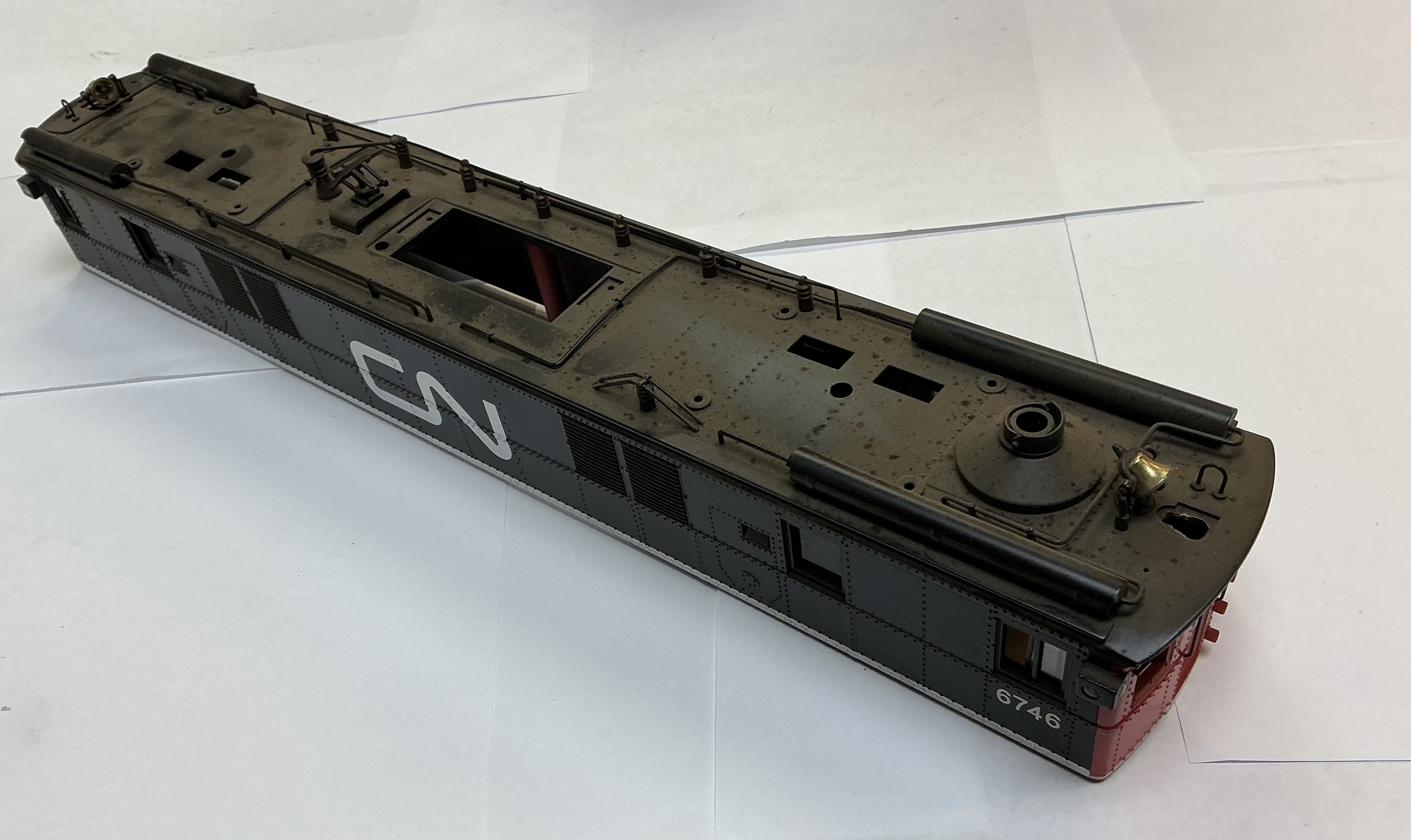 SHELL / COMPLETE / CANADIAN NATIONAL #6746 / PREMIER P-5a BOX CAB