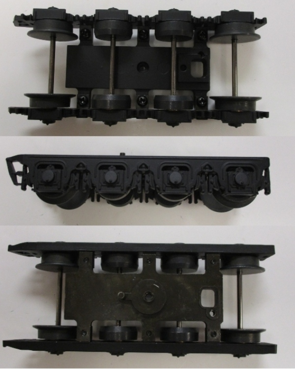 TENDER TRUCK / 8-WHEEL / FRONT / BLACK / PS-2 & 3 / PREMIER T-1 DUPLEX 4-4-4-4 