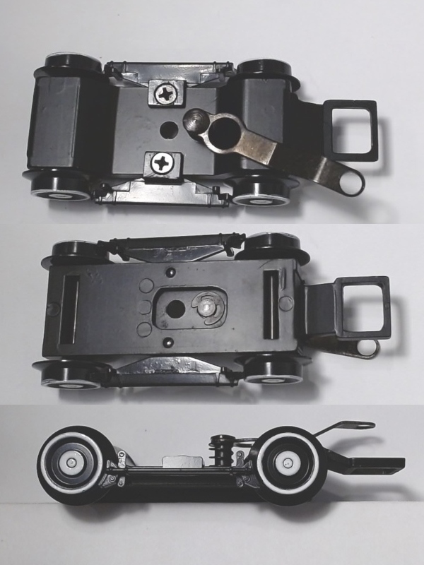 4-WHEEL PILOT TRUCK / W/BRAKE SHOES / BLACK / W/WHITE RIMS & WHITE CIRCLE / PREMIER PACIFIC 4-6-2