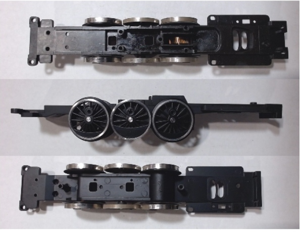 DRIVE BLOCK / 3-AXLE / USE MOTOR W/MS003-M15 WORM / USE BI-0000034 MOUNT / RAILKING CRUSADER 4-6-2