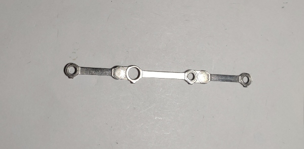 SIDE ROD / 4-AXLE / SATIN NICKEL / LH / PREMIER H-10 2-8-0