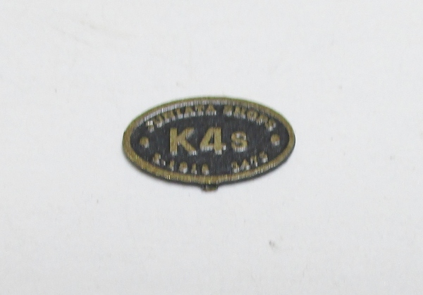 BUILDER PLATE / JUNIATA SHOPS / K-4s / 1918 / 3475 / PREMIER K-4s 4-6-2