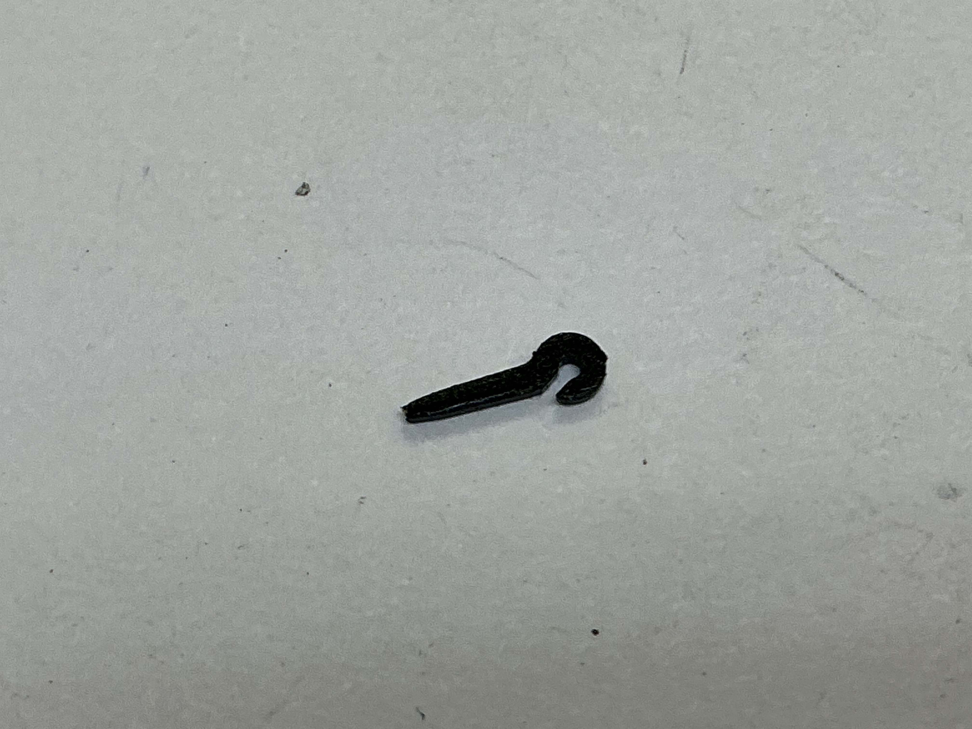 CHAIN HOOK / MOUNTS TO TENDER SIDE FRAME / SMALL / BLACK / PREMIER STEAM TENDERS