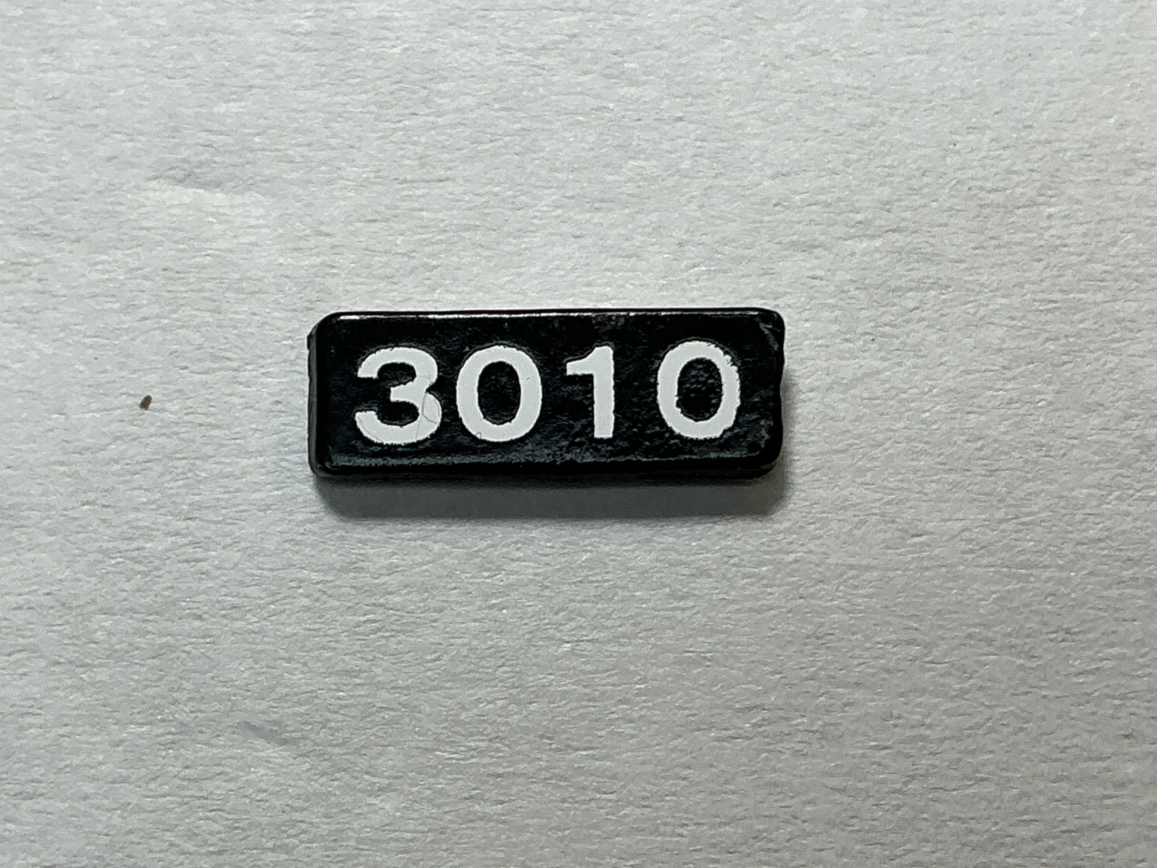 NUMBER BOARD / RH OR LH / FRONT OR REAR / #3010 / PREMIER GP-40