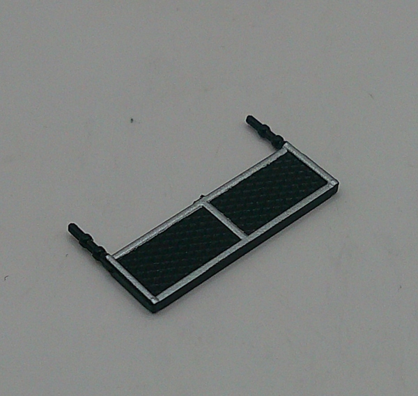 RADIATOR GRILLE / BLACK W/WHITE TRIM / HO SCALE GS-4 4-8-4