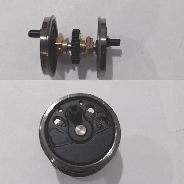 WHEEL & AXLE ASSEMBLY / 3RD DRIVER / W/HELICAL GEAR / W/ECCENTRIC POST / HO SCALE BIG BOY 4-8-8-4