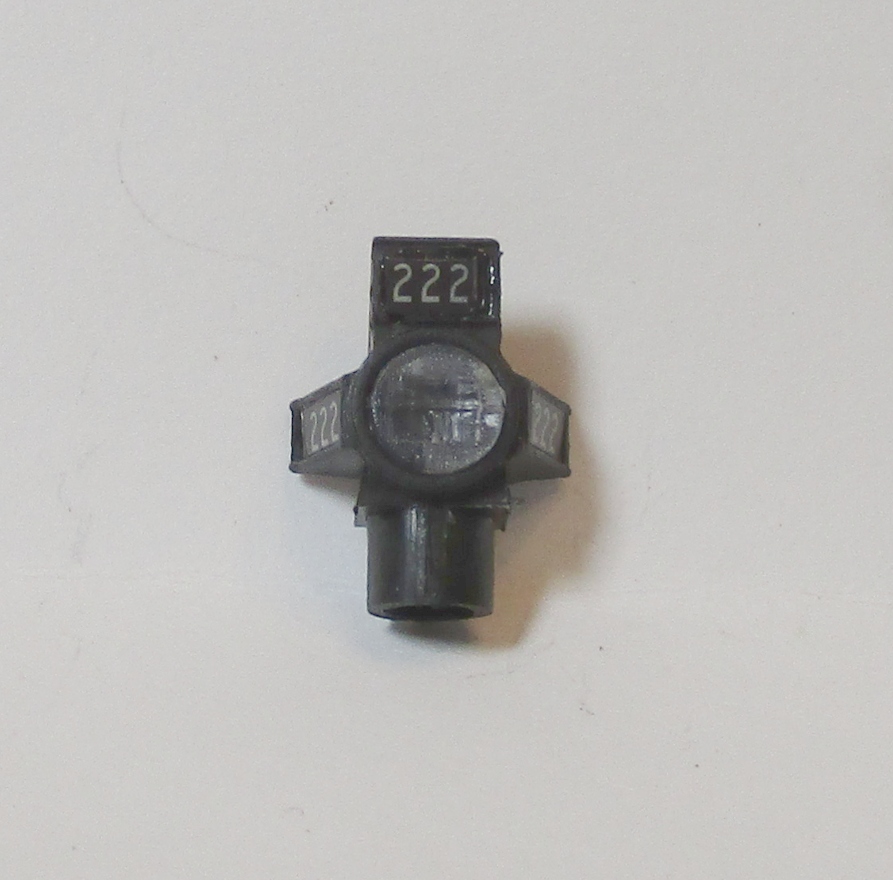 BACK UP LIGHT HOUSING / TENDER / #222 / HO SCALE YELLOWSTONE 4-8-8-2