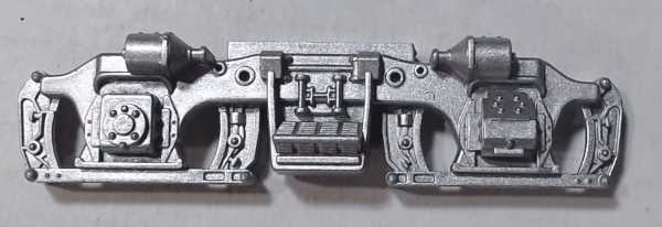 SIDE FRAME / 2-AXLE / LH & RH / SILVER / BOTTOM MOUNT / PS 2 / RAILKING & PREMIER F-3 