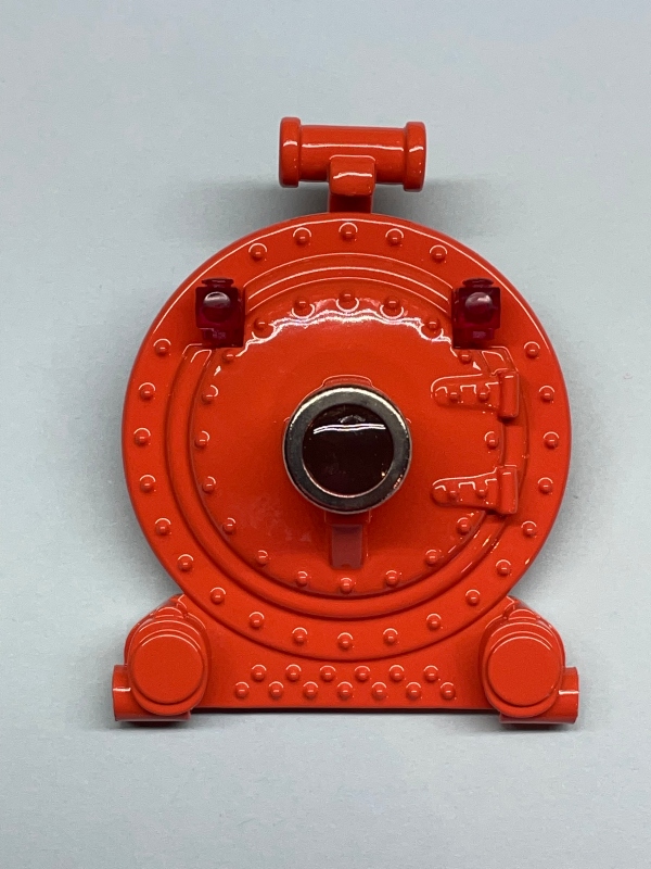 BOILER FRONT / DIE-CAST / ORANGE W/NICKEL BEZEL / TINPLATE O GAUGE 263 / 11-6059-0 & 11-6059-1