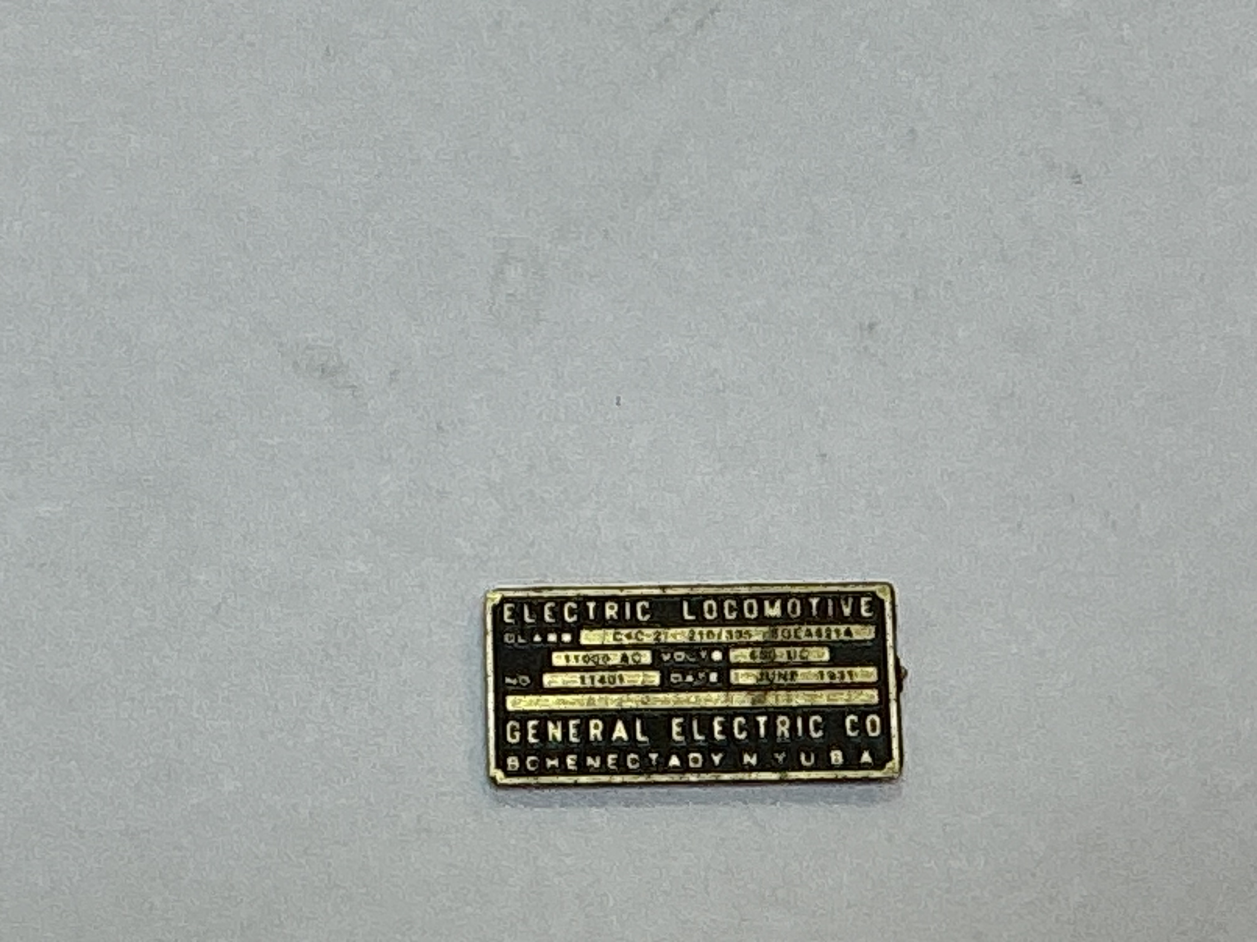 BUILDER PLATE / GENERAL ELECTRIC / #0351 / PREMIER EP-3