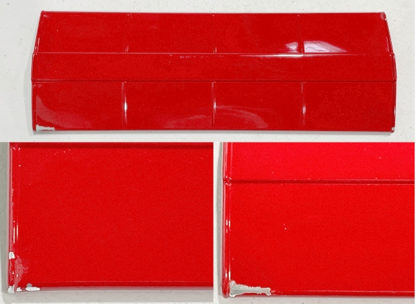 	 ROOF / STAMPED / LIGHT RED WITH PAINT CHIPS & SCRATCHES / TINPLATE STANDARD GAUGE 513 / 514 / 514R