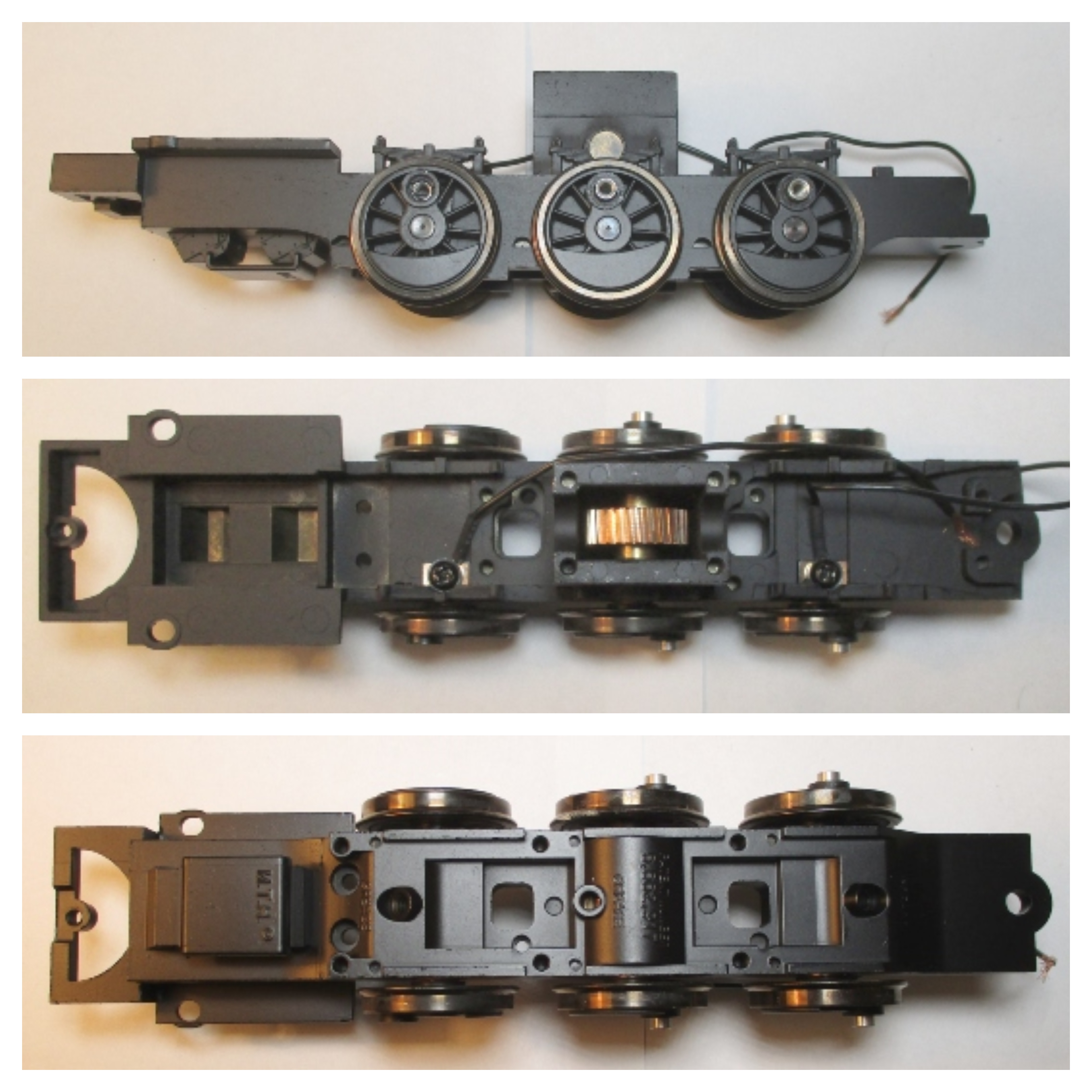 DRIVE BLOCK / 3-AXLE / 2-RAIL / 3-2 PICKUPS / BLACK / PREMIER 0-6-0 SWITCHER