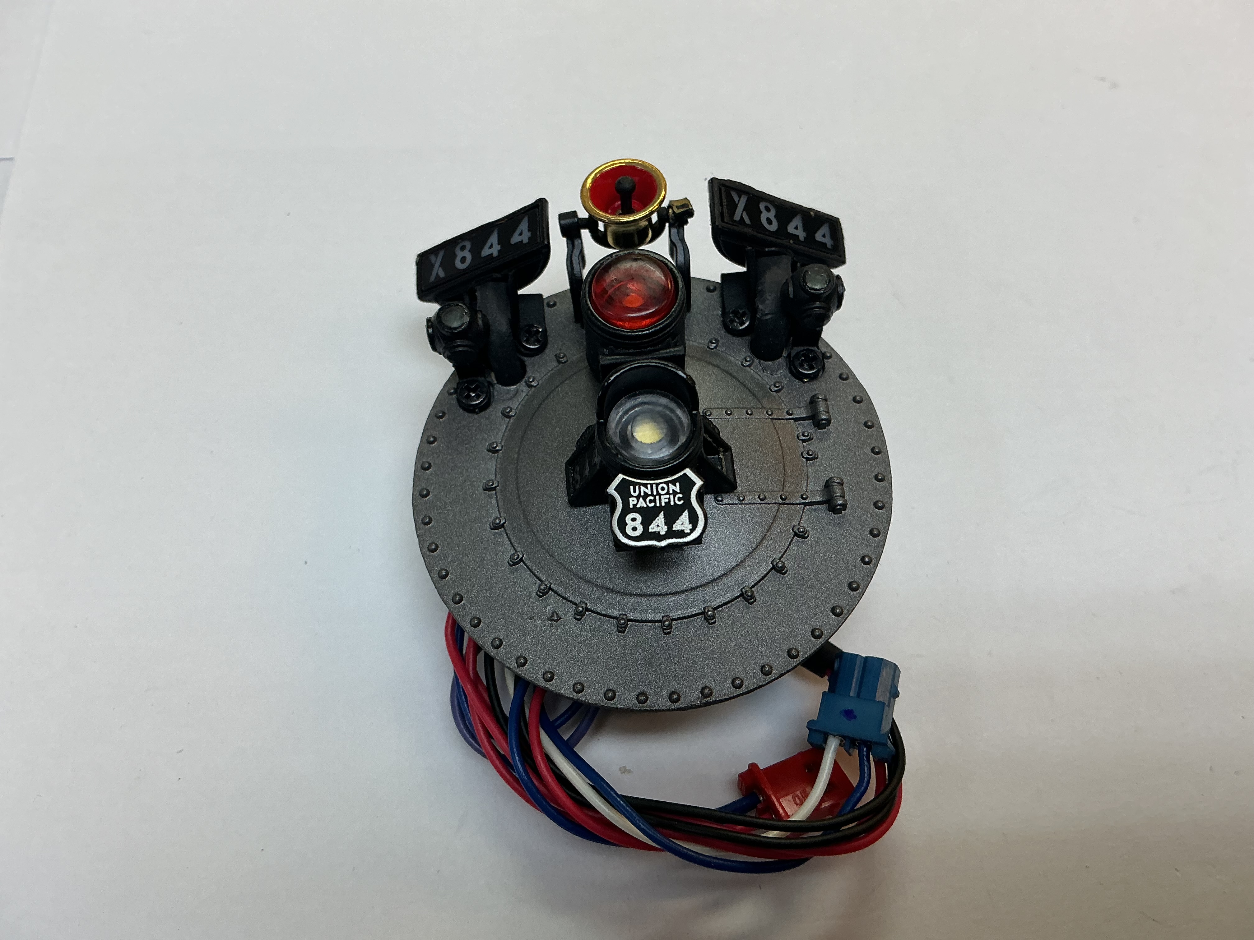 BOILER FRONT / COMPLETE / UP #844 / W/LAMPS & LEDS / PREMIER FEF 4-8-4