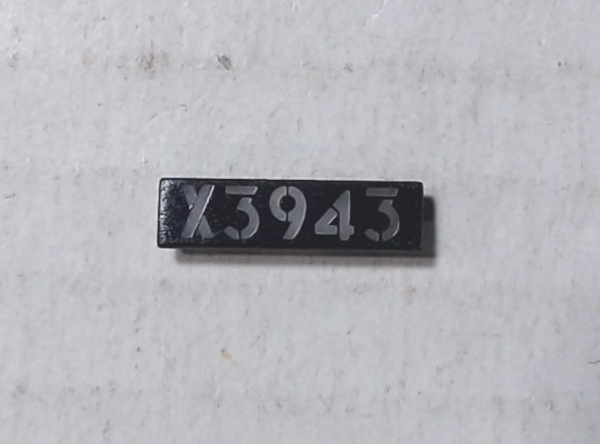 LENS / NUMBER BOARD / LH & RH / UP #X3943 / PREMIER CHALLENGER 4-6-6-4