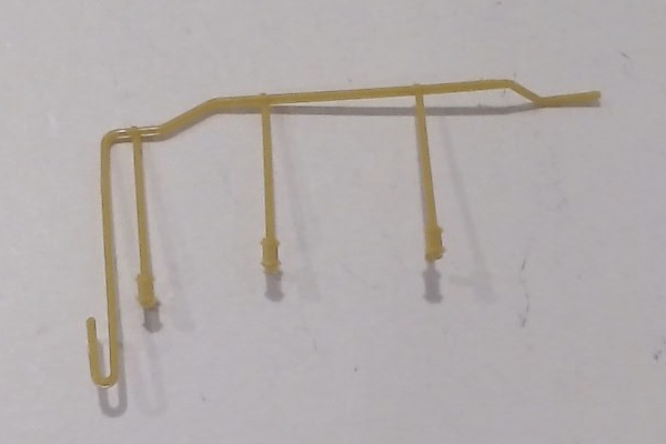 HANDRAIL / RF & LR / 3 STANCHIONS / LOCOMOTIVE / HO SCALE UP VERANDA