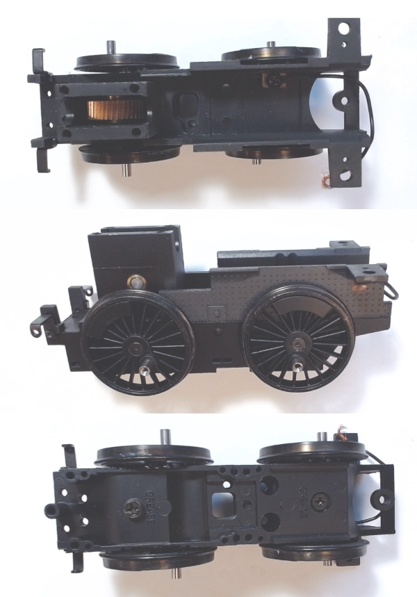 DRIVE BLOCK / 2-AXLE / 3-RAIL / 70in DRIVERS / BLACK SPOKES / BLACK FRAME / PREMIER AM,MERICAN 4-4-0