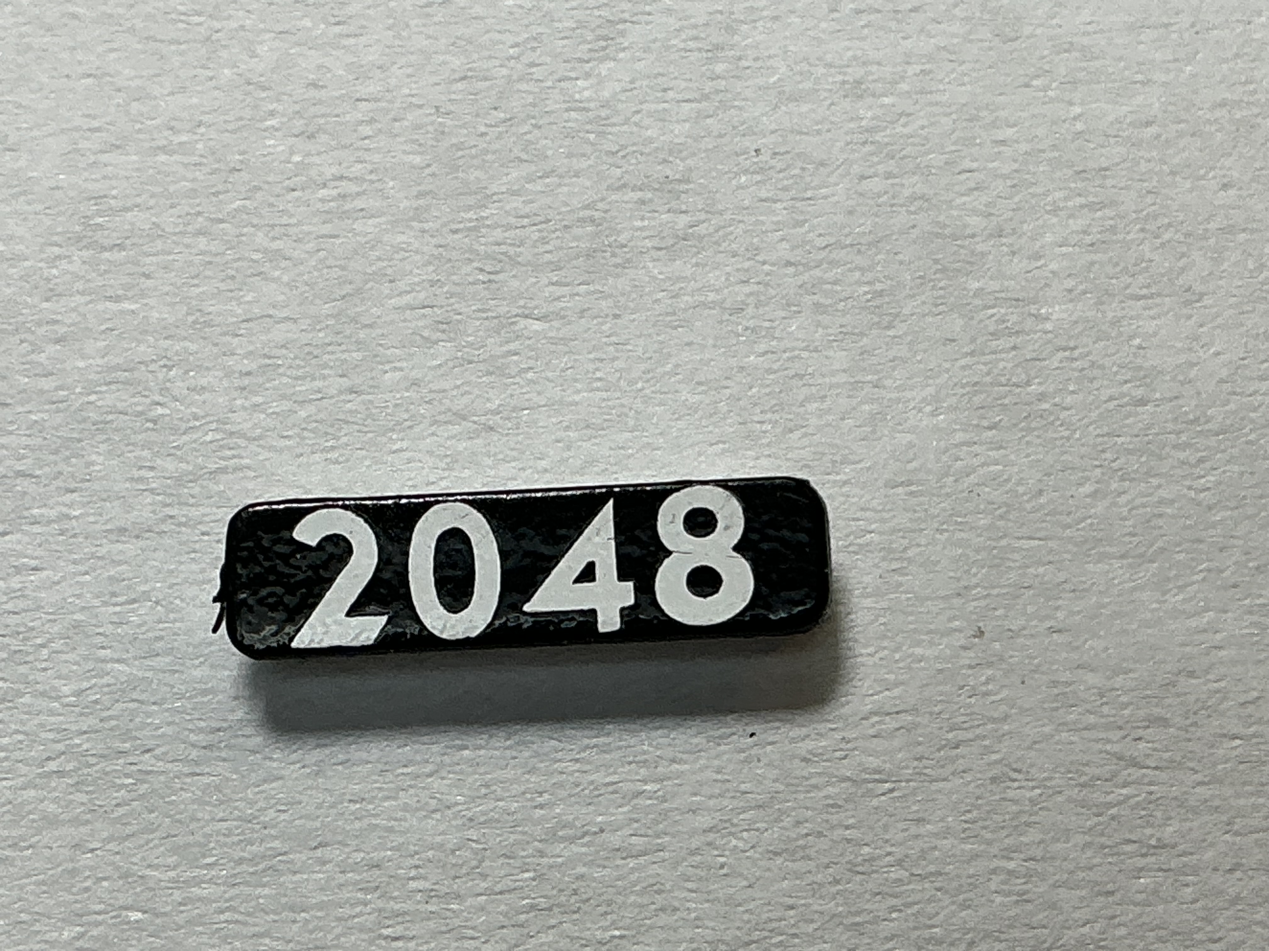 NUMBER BOARD / RH OR LH / FRONT OR REAR / #2048 / PREMIER GP-40