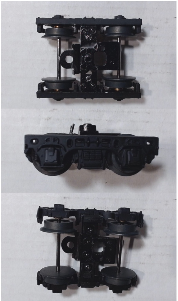 TENDER TRUCK / 4-WHEEL / REAR / BLACK / VERSION E / PREMIER HEAVY PACIFIC 4-6-2 