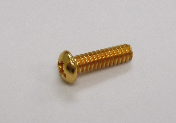 SCREW / PANHD / GOLD PLATED / PREMIER J-1e HUDSON 4-6-4 / 6-32 x 0.46in L
