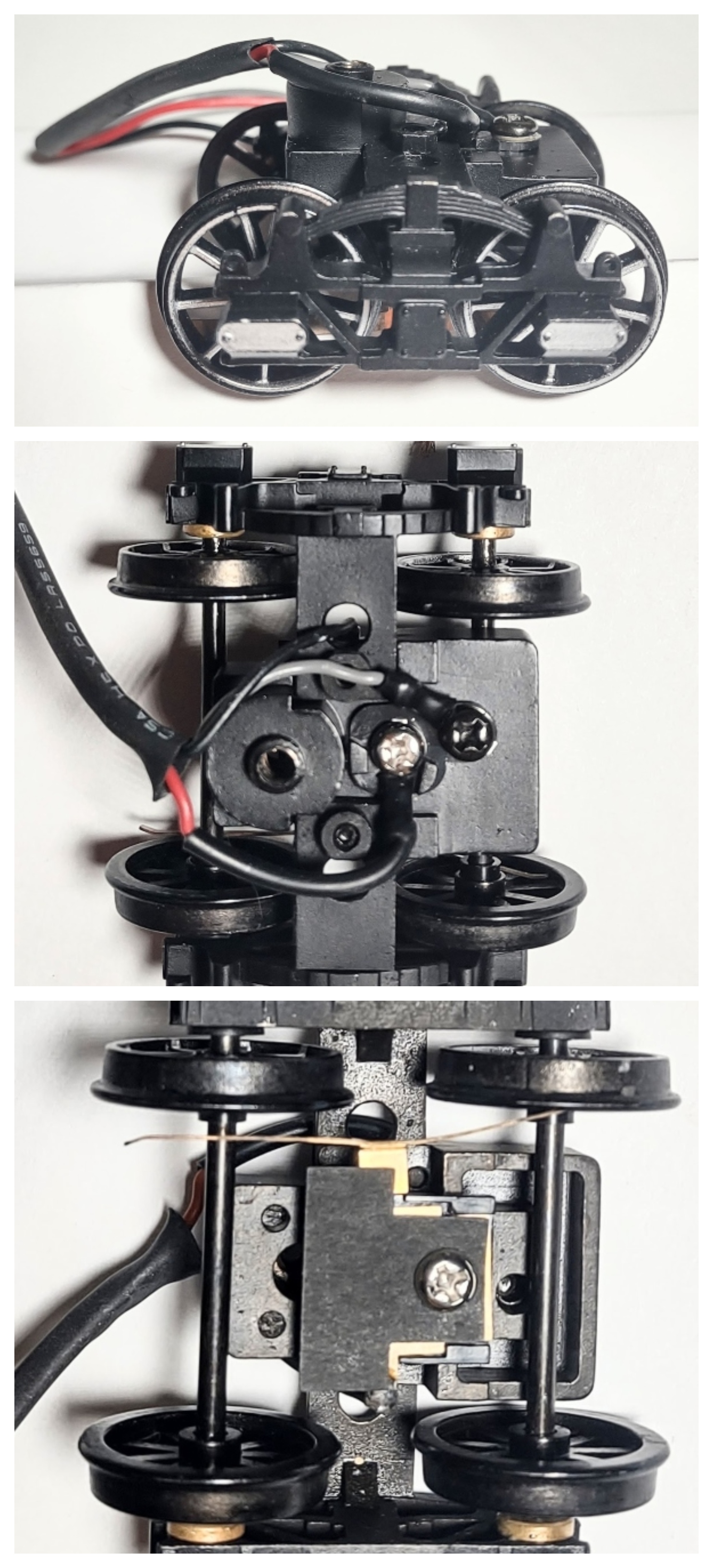 TENDER TRUCK / 4-WHEEL / FRONT / SILVER SPOKES & RIM / W/SILVER JOURNAS / W/O PICKUP / PREMIER AMERICAN & ESE 4-4-0