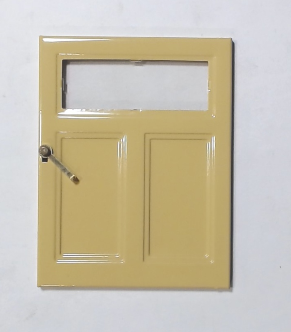 DOOR / CANARY YELLOW / RIGHT / ASSEMBLED W/LATCH / TINPLATE STANDARD GAUGE 441 WEIGH STATION